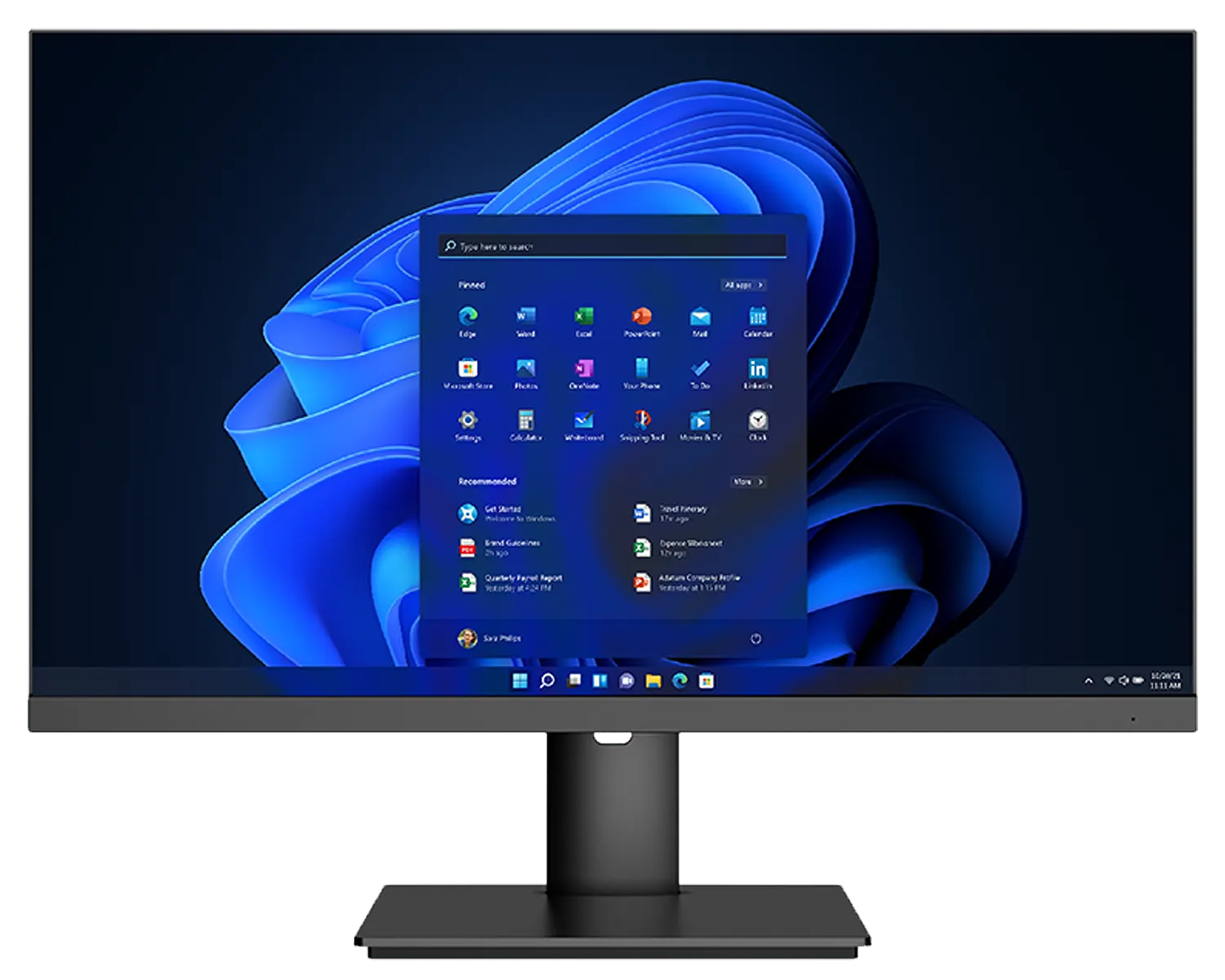 Continuum desktop alternate front view